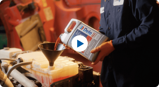 video of man pouring delo elc