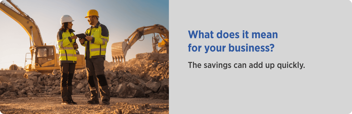 Savings can add up fast Savings can add up fast