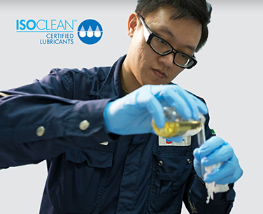 Man pouring oil
