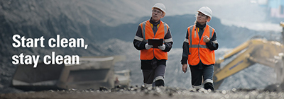 People inspecting site