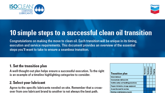10 simple steps to a successful clean oil transition 10 steps
